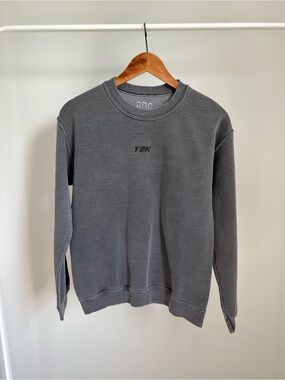 BDG Charcoal Gray Crewneck Sweatshirt with Center Logo